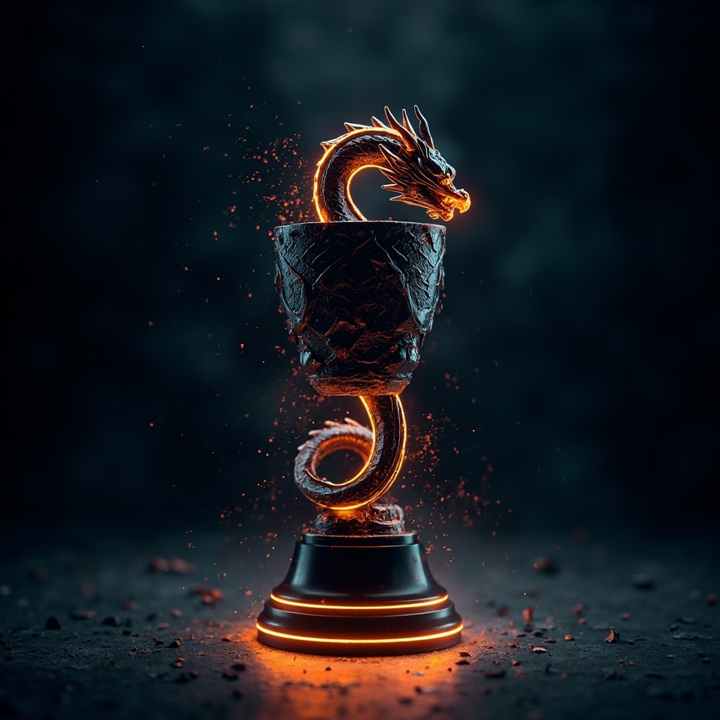 Digital Dragons Competition champion trophy